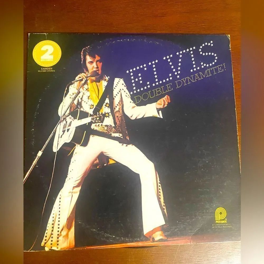 Vintage Elvis double dynamite vinyl